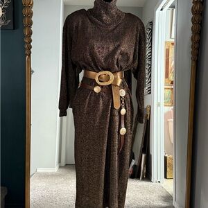 Christian Dior Elegant Gold Dress